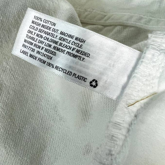 WILD FABLE 14W plus white cut off paint splash flat button front shorts NWT b133 - Picture 9 of 10